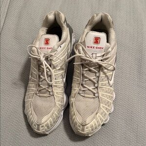 Nike Shox TL Men's Cream Athletic Shoes